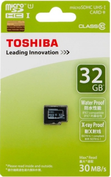 Toshiba Micro SDHC 32GB Ultra Class 10